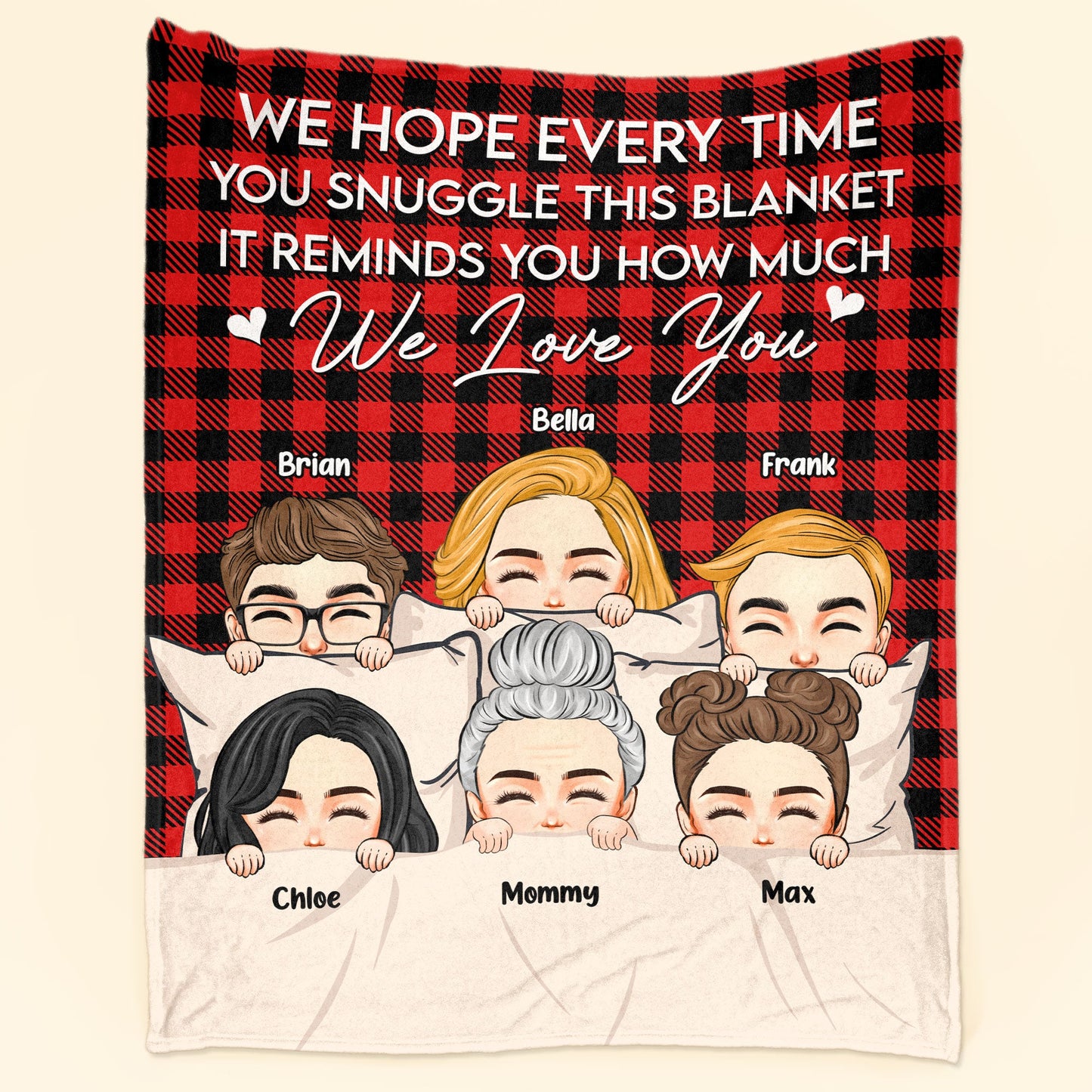 Every Time Snuggle This Blanket - Personalized Blanket