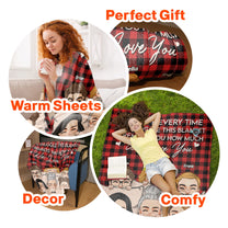 Every Time Snuggle This Blanket - Personalized Blanket
