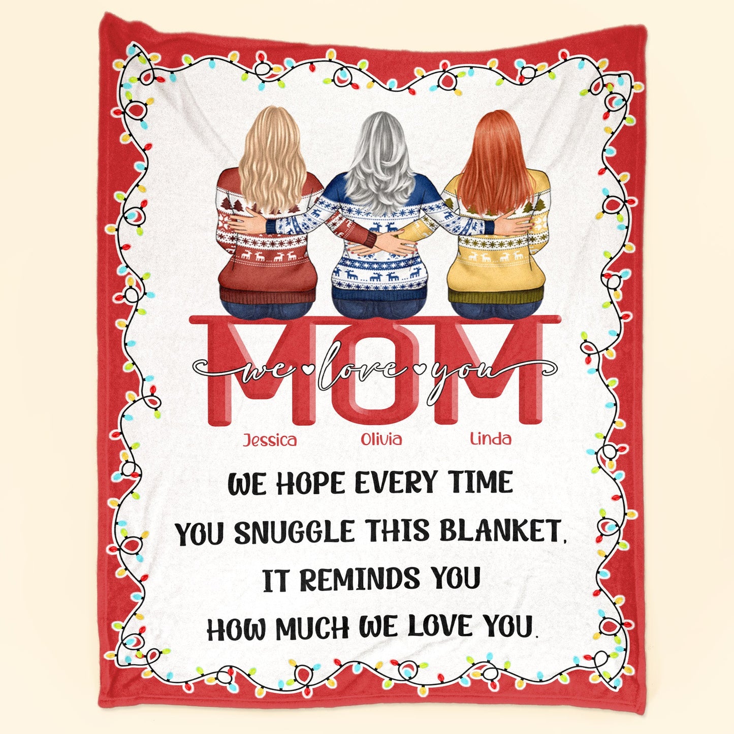 It Reminds You How Much We Love You. - Personalized Blanket