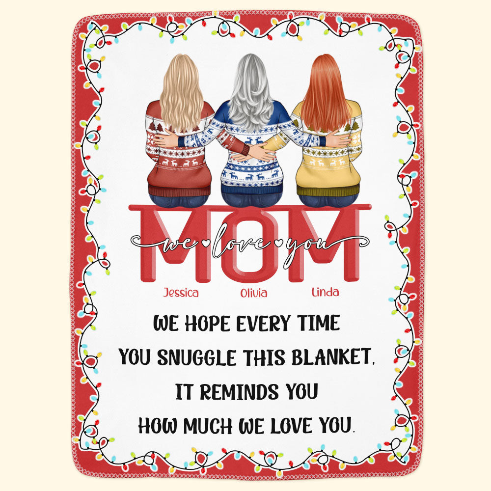 It Reminds You How Much We Love You. - Personalized Blanket