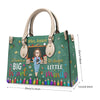 It Takes A Big Heart To Shape Little Minds - Personalized Leather Bag