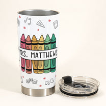 It Takes A Big Heart To Teach Little Minds - Personalized Tumbler Cup - Teacher Day, Appreciation Gift For Teacher, Coworker