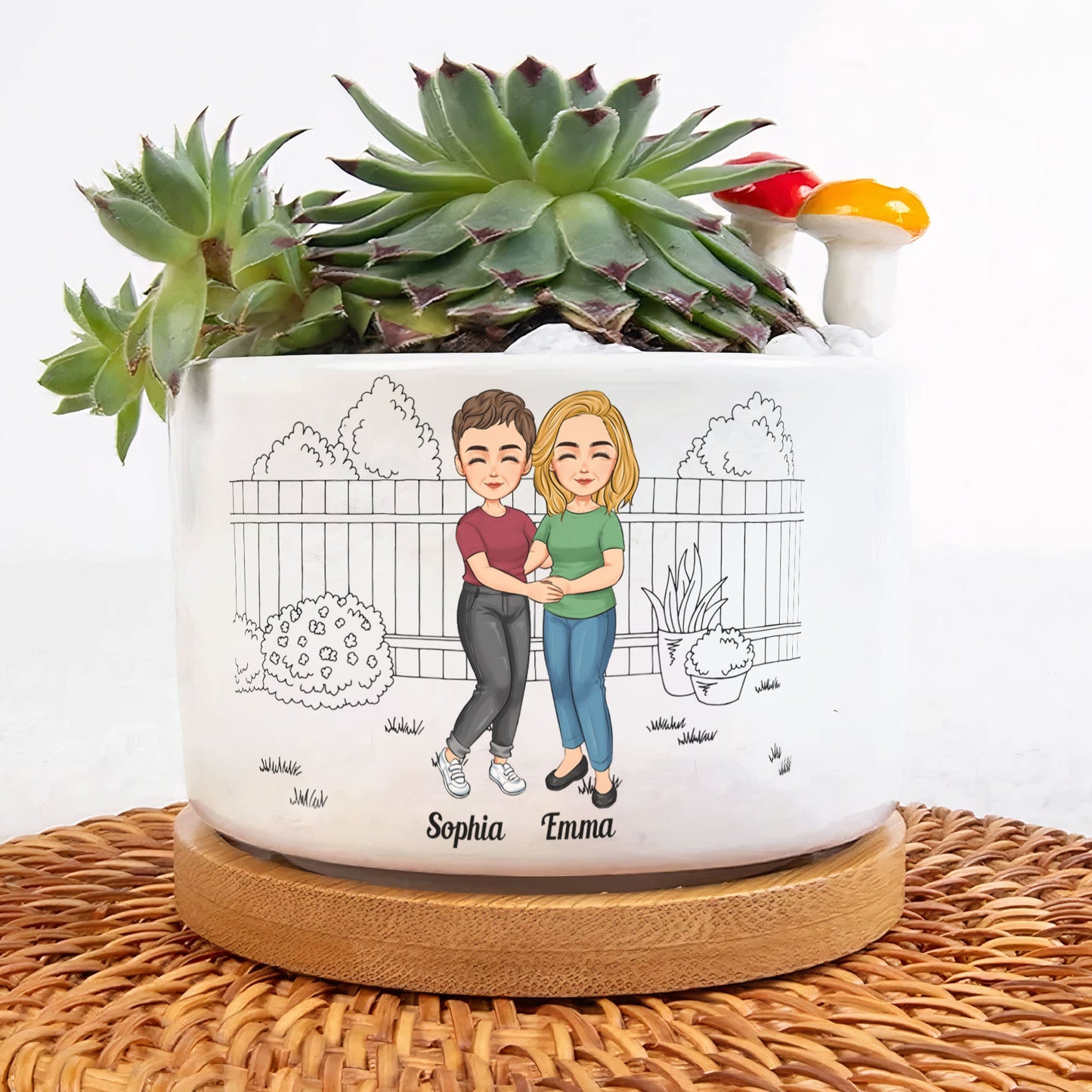 It Takes A Long Time To Grow Old Friends - Personalized Ceramic Plant Pot