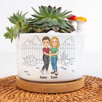 It Takes A Long Time To Grow Old Friends - Personalized Ceramic Plant Pot