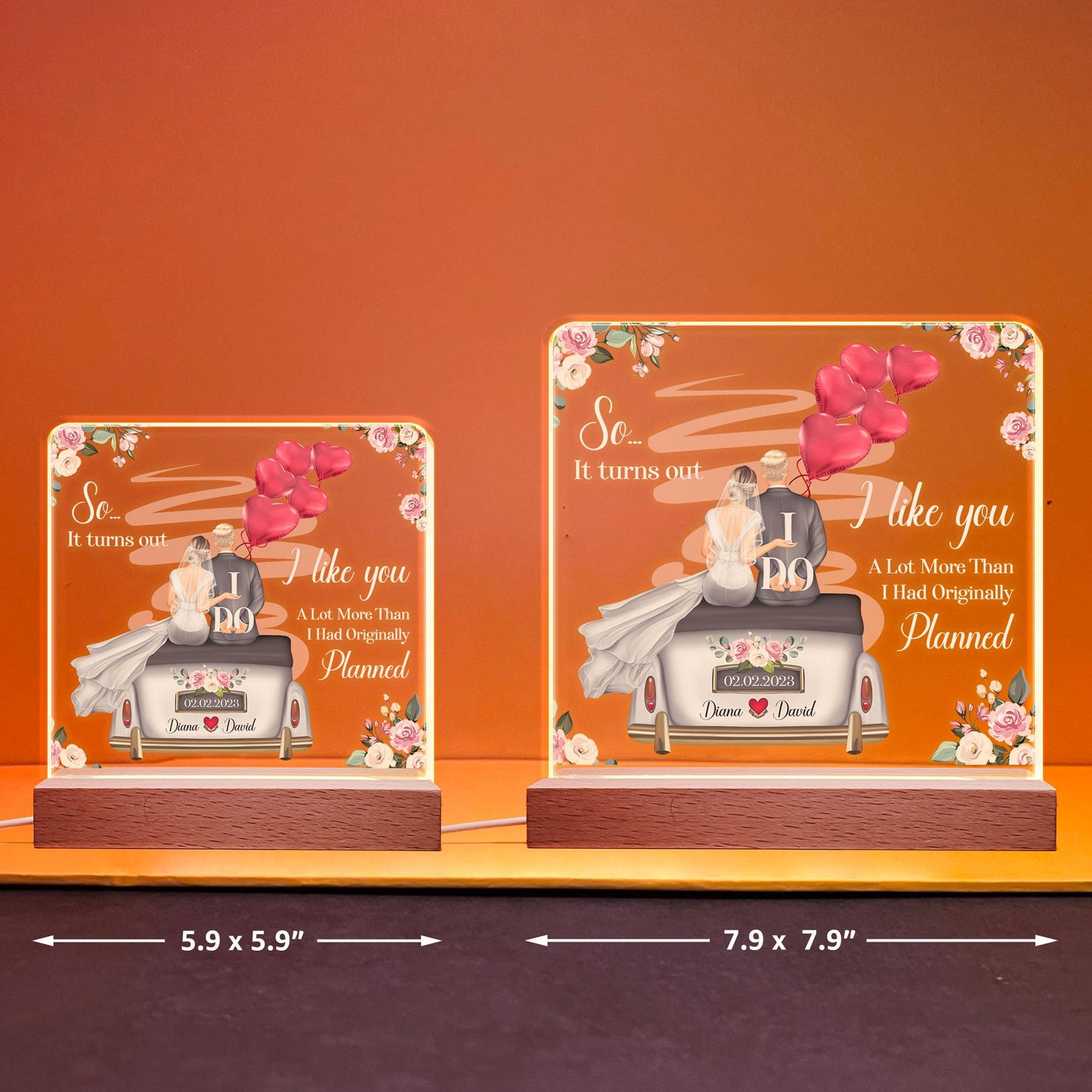 It Turns Out I Like You A Lot  - Personalized LED Light