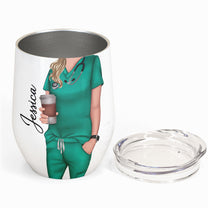 It's Dr. Actually - Personalized Wine Tumbler - Birthday, Loving Gift For Nurse, Doctor, Cna, Lpn, Lvn, Rn