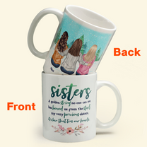 It's Love That Ties Our Hearts - Personalized Mug - Birthday & Christmas Gift For Sisters