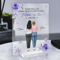 It's Great To Have A Mother-In-Law Like You - Personalized Acrylic Plaque