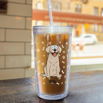 It's Not Really Drinking Alone - Personalized Acrylic Tumbler With Straw