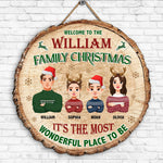 It's The Most Wonderful Place To Be - Personalized Wood Sign