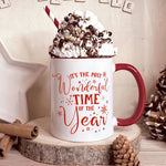 It's The Most Wonderful Time Of The Year - Personalized Accent Mug