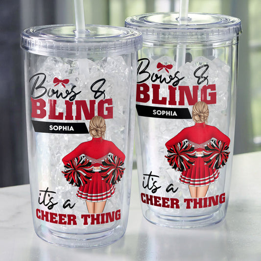 It's A Cheer Thing - Personalized Acrylic Tumbler With Straw