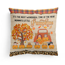 It's The Most Wonderful Time Of The Year - Personalized Pillow (Insert Included) - Fall Season, Home Decor Gift For Family, Mother, Kids