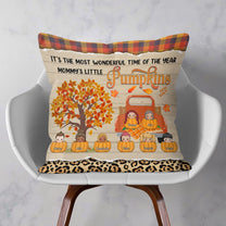 It's The Most Wonderful Time Of The Year - Personalized Pillow (Insert Included) - Fall Season, Home Decor Gift For Family, Mother, Kids
