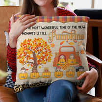It's The Most Wonderful Time Of The Year - Personalized Pillow (Insert Included) - Fall Season, Home Decor Gift For Family, Mother, Kids
