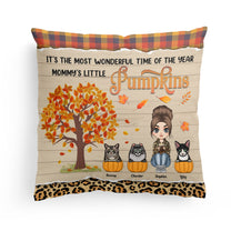 It's The Most Wonderful Time Of The Year - Personalized Pillow - Fall Season Gift For Cat Mom, Cat Owner, Home Decor