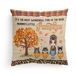 It's The Most Wonderful Time Of The Year - Personalized Pillow - Fall Season Gift For Cat Mom, Cat Owner, Home Decor