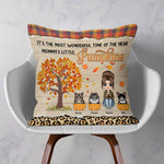 It's The Most Wonderful Time Of The Year - Personalized Pillow - Fall Season Gift For Cat Mom, Cat Owner, Home Decor