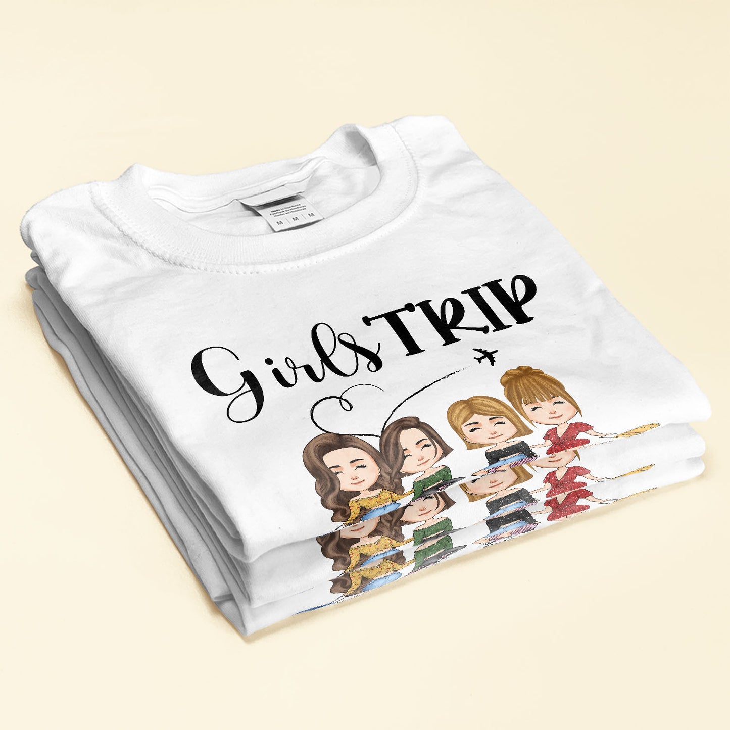 It's Girls Trip Version 2 - Personalized Shirt - Gift For Road Trip Crew, Travel Buddies, Trippin', Campin', Travelin'