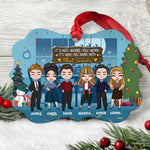 It's Not Where You Work - Personalized Aluminum Ornament - Christmas Gift For Friends
