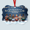 It&#39;s Who We Have In Life That Matters - Personalized Aluminum Ornament - Christmas Gift Friends Ornament For Friends, Sisters - Family Hugging