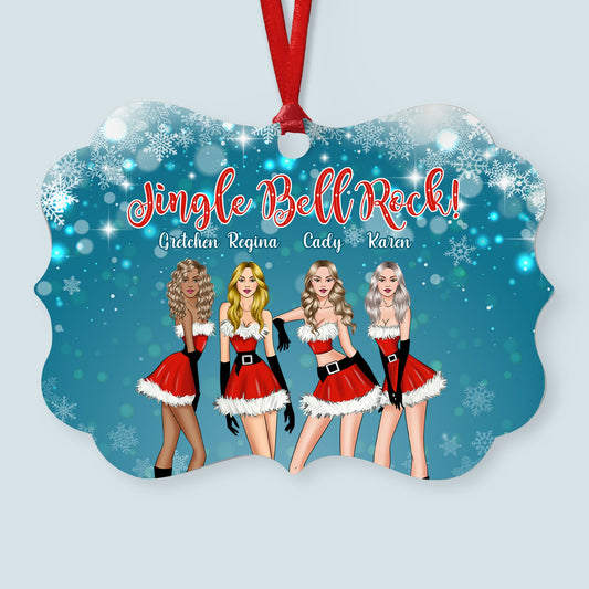 Jingle Bell Rock! - Personalized Aluminum Ornament - Christmas Gift For Friends