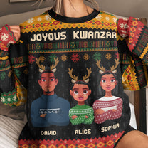 Joyous Kwanzaa - Personalized Ugly Sweater