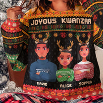 Joyous Kwanzaa - Personalized Ugly Sweater