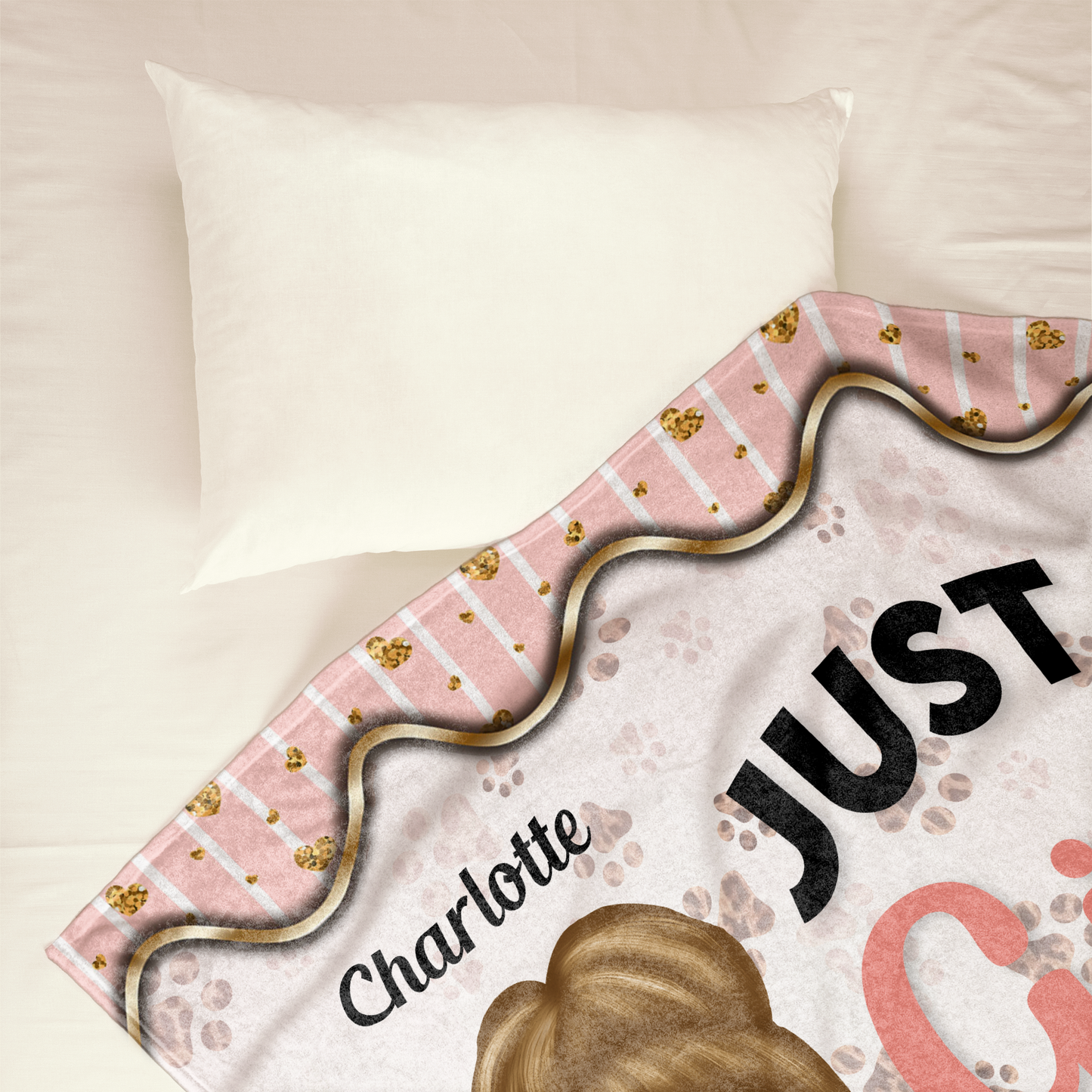 Just A Girl Who Loves Dogs - Personalized Blanket