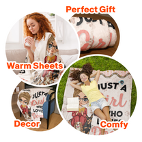 Just A Girl Who Loves Dogs - Personalized Blanket