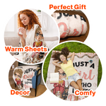 Just A Girl Who Loves Dogs - Personalized Blanket