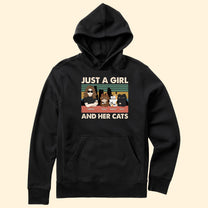 Just A Girl And Her Cats - Personalized Shirt