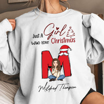 Just A Girl Who Love Christmas - Personalized Sweatshirt