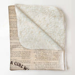 Just A Girl Who Loves Books 2 - Personalized Blanket - Birthday, Funny Gift For Book Lovers, Bookworm