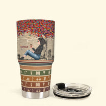 Just A Girl Who Loves Books - New Version - Personalized 30oz Tumbler - Birthday Gift For Book Lovers, Bookworms