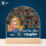 Just A Girl Who Loves Books - Personalized LED Light