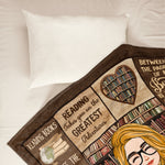 Just A Girl Who Loves Books - Personalized Blanket - Gift For Daughter