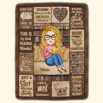Just A Girl Who Loves Books - Personalized Blanket - Gift For Daughter