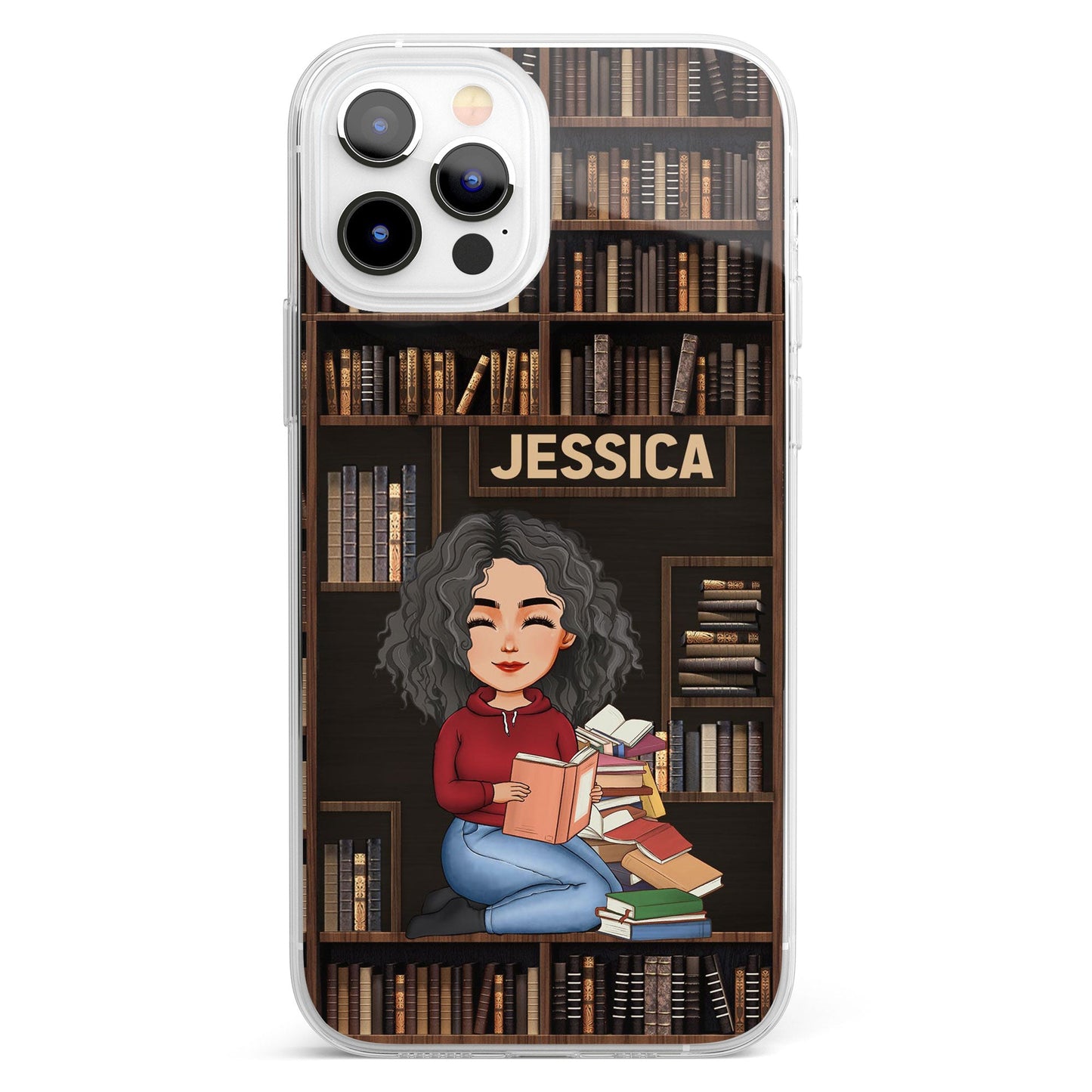 Just A Girl Who Loves Books - Personalized Clear Phone Case