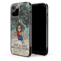 Just A Girl Who Loves Books - Personalized Clear Phone Case