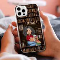 Just A Girl Who Loves Books - Personalized Clear Phone Case