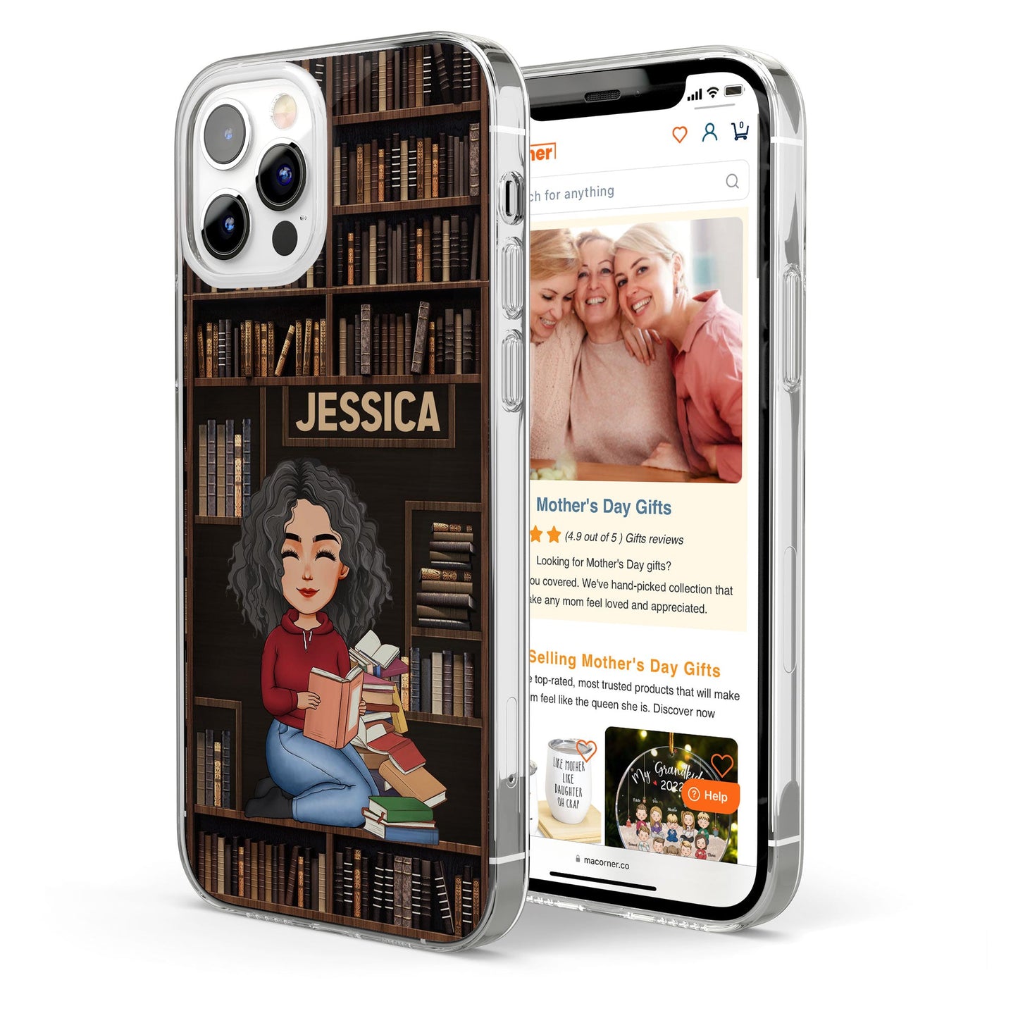 Just A Girl Who Loves Books - Personalized Clear Phone Case