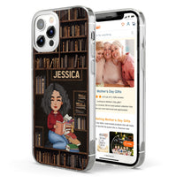 Just A Girl Who Loves Books - Personalized Clear Phone Case