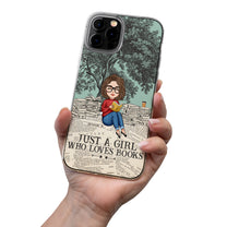 Just A Girl Who Loves Books - Personalized Clear Phone Case