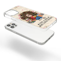 Just A Girl Who Loves Books - Personalized Clear Phone Case