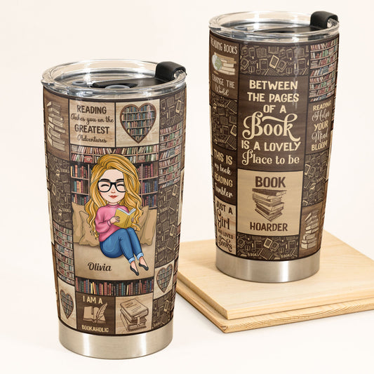 Just A Girl Who Loves Books  - Personalized Tumbler Cup