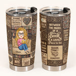 Just A Girl Who Loves Books  - Personalized Tumbler Cup