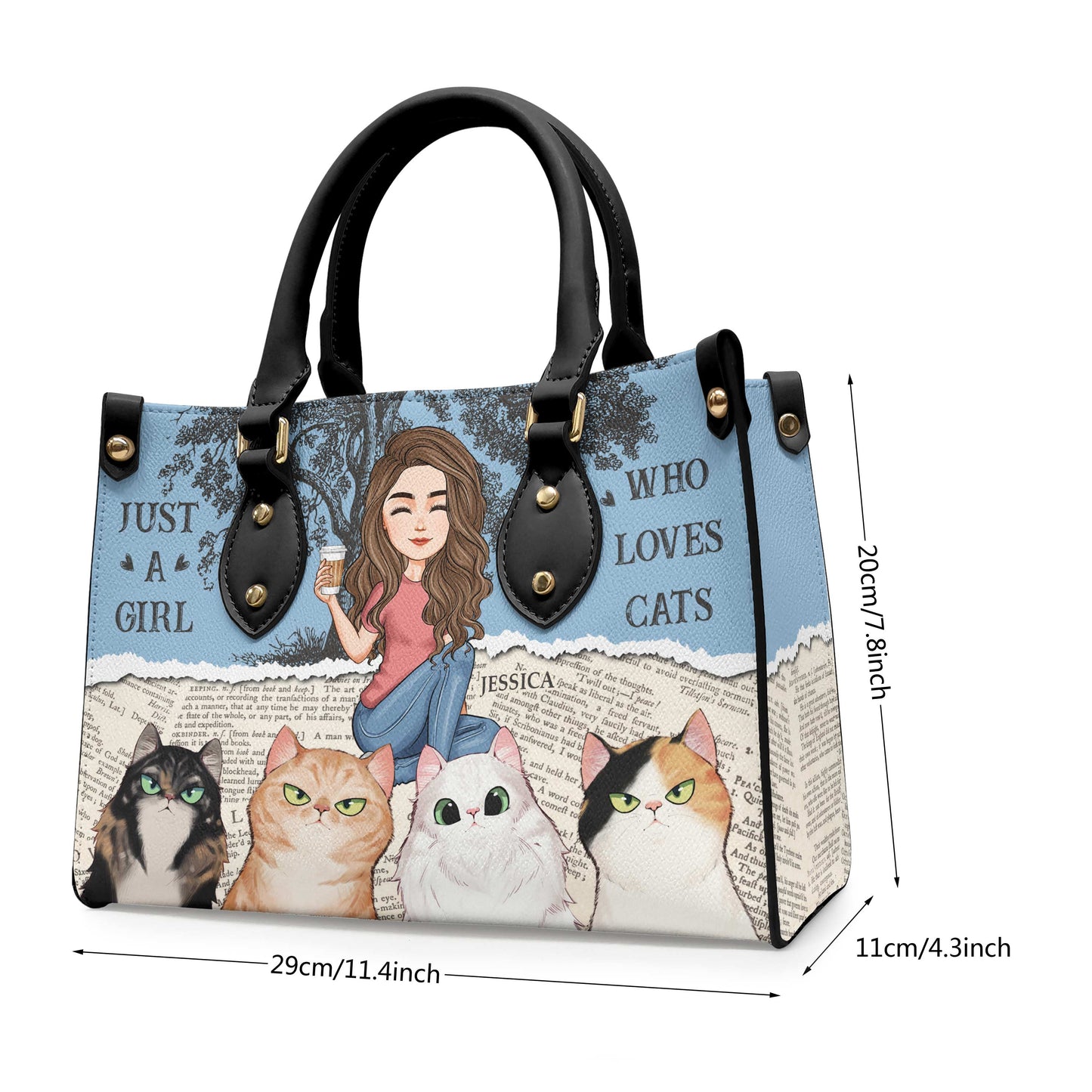 Just A Girl Who Loves Dogs - Personalized Leather Bag