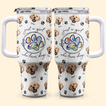Just A Girl Who Loves Dogs - Personalized Photo 40oz Tumbler With Straw