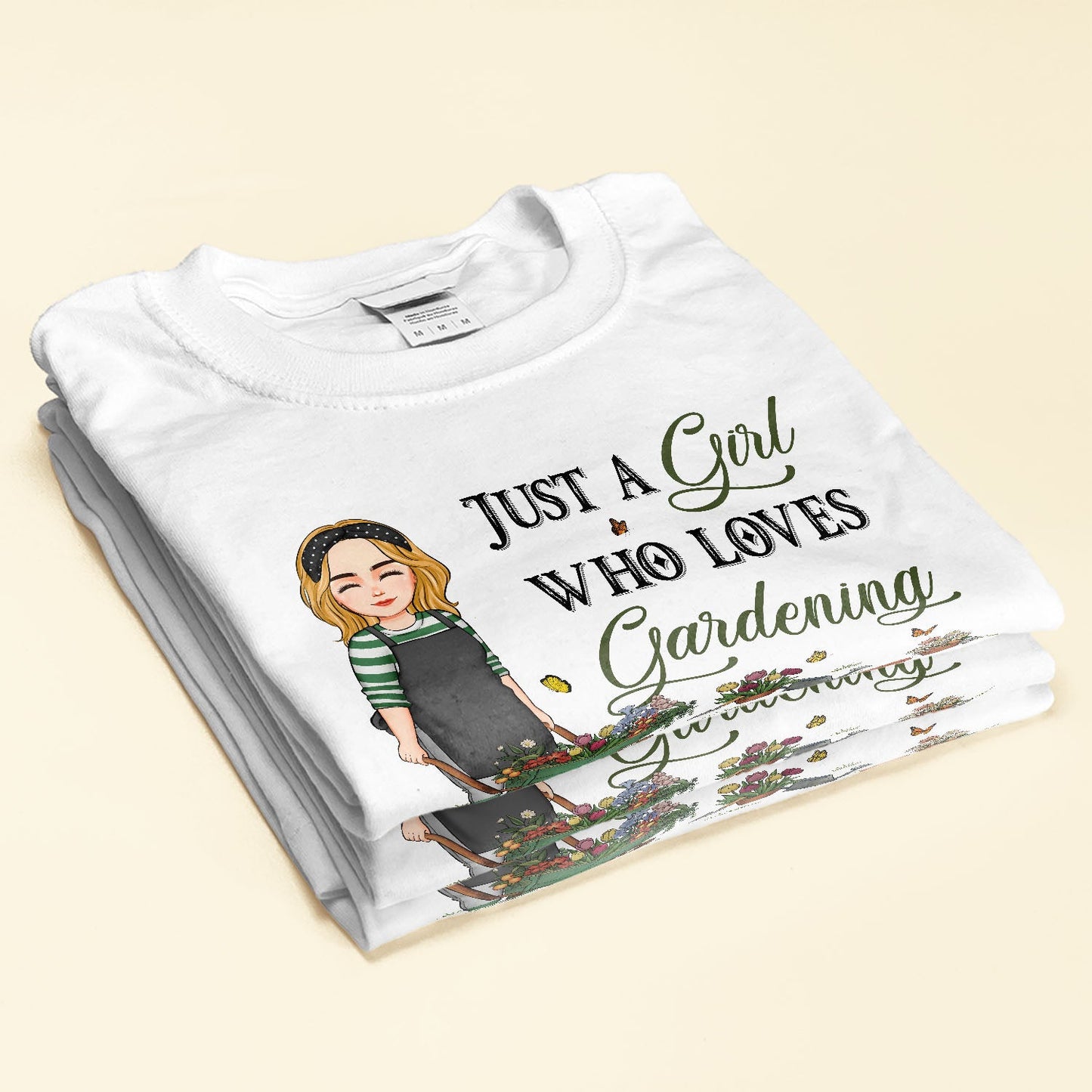 Just A Girl Who Loves Gardening - Personalized Shirt